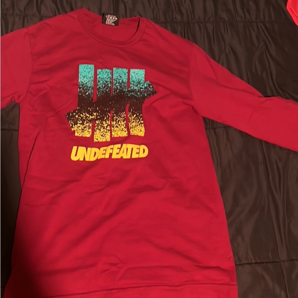 Red Long Sleeve Undefeated Shirt